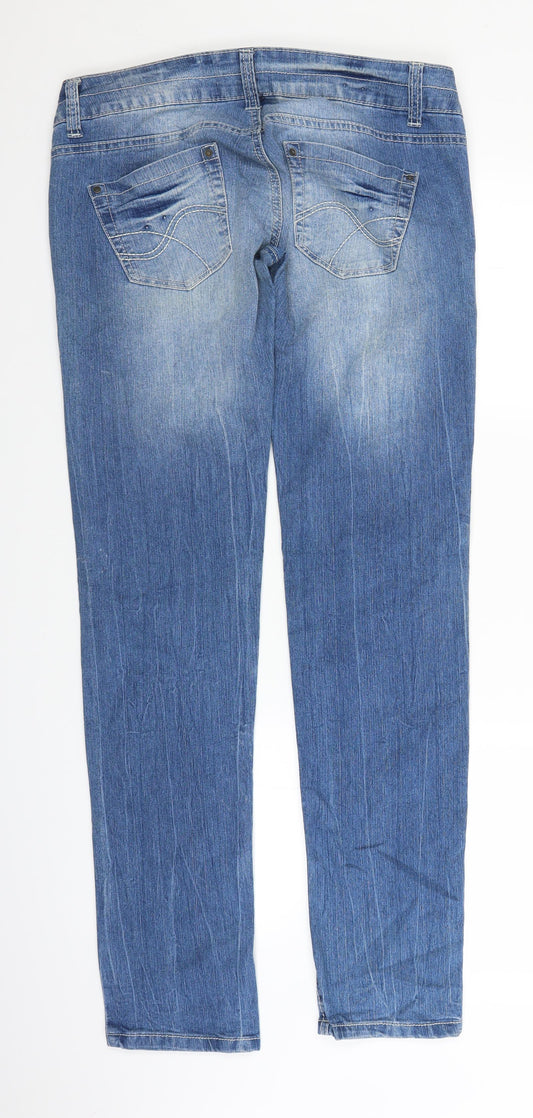 Terranova Womens Blue  Denim Straight Jeans Size L L31 in