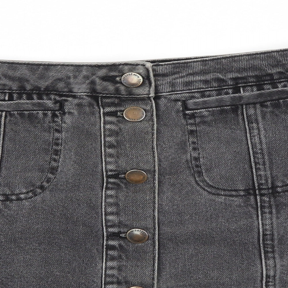 Top Shop Womens Black  Denim Mini Set Size 28 in