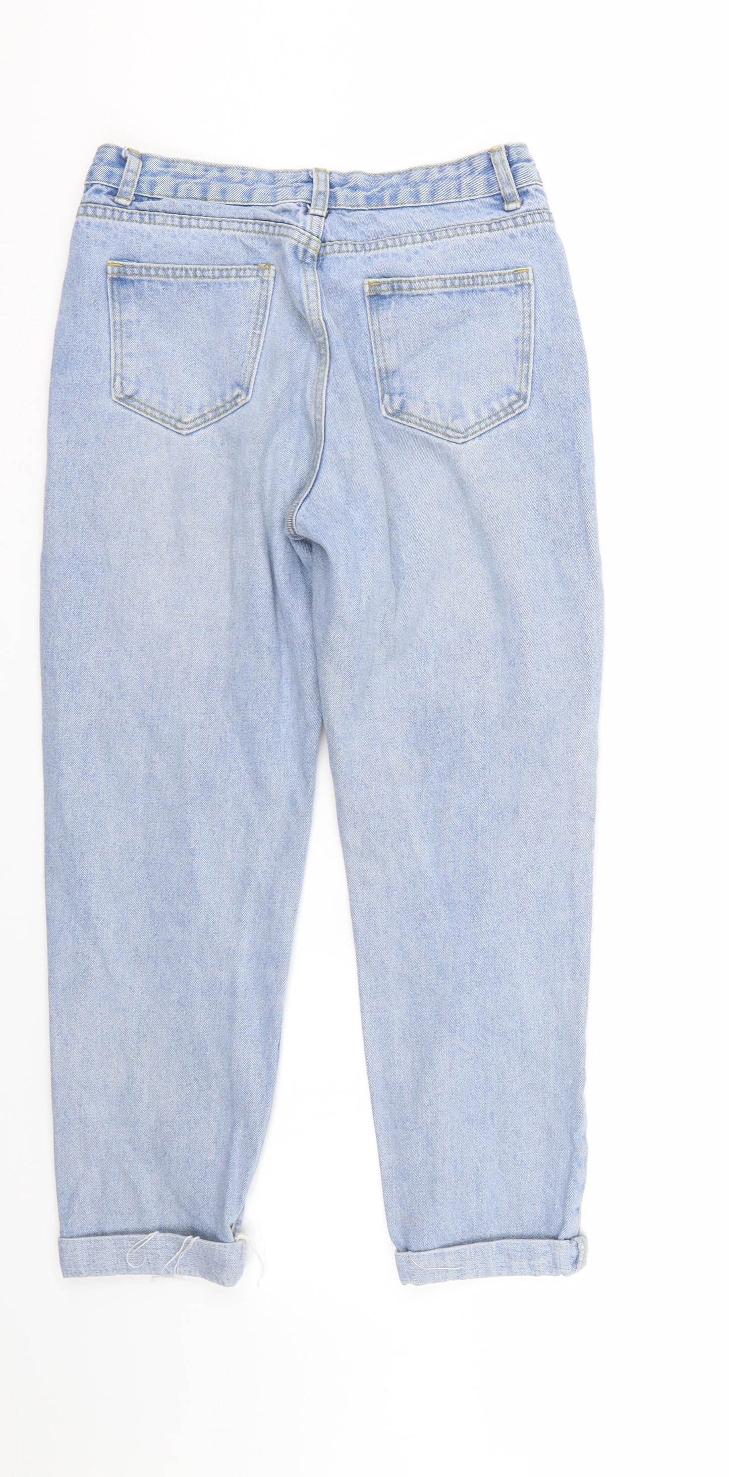 Shien Womens Blue  Denim Cropped Jeans Size XS L24 in