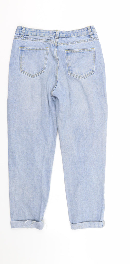Shien Womens Blue  Denim Cropped Jeans Size XS L24 in