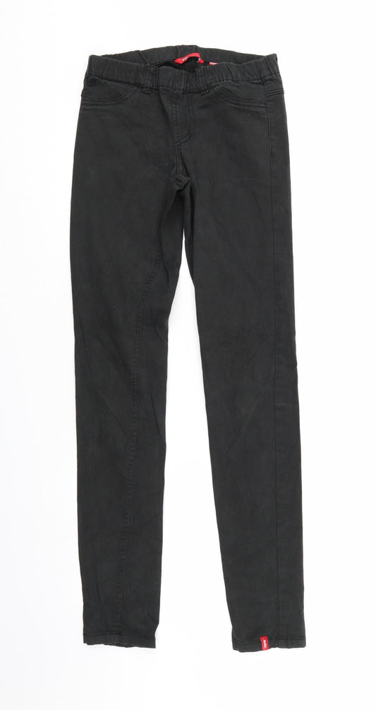 EDC Womens Black  Denim Jegging Jeans Size 6 L30 in