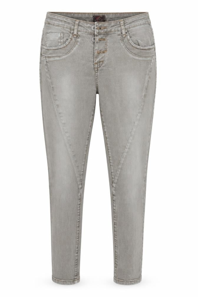 Onado Womens Grey  Denim Tapered Jeans Size 8 L28 in