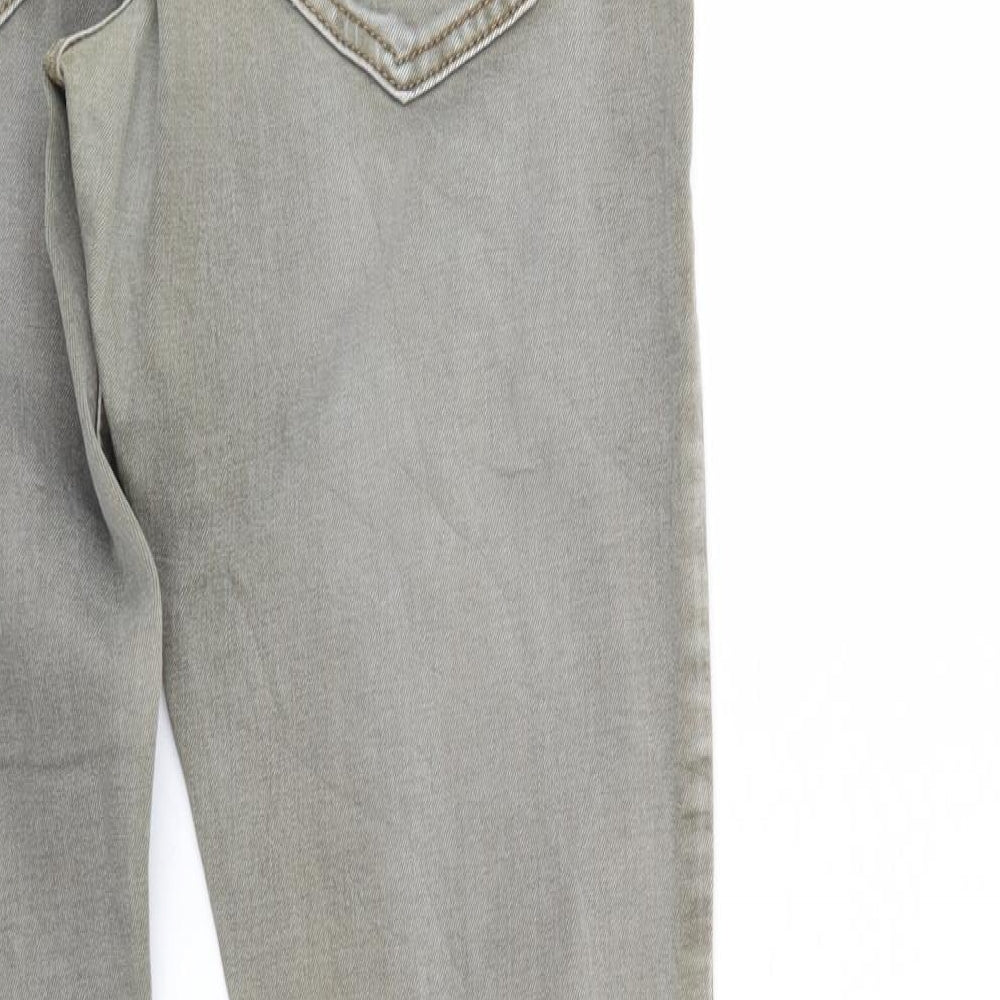 Onado Womens Grey  Denim Tapered Jeans Size 8 L28 in