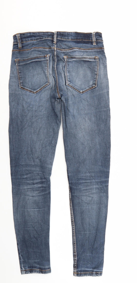 Stradavarius Womens Blue  Denim Skinny Jeans Size 8 L28 in