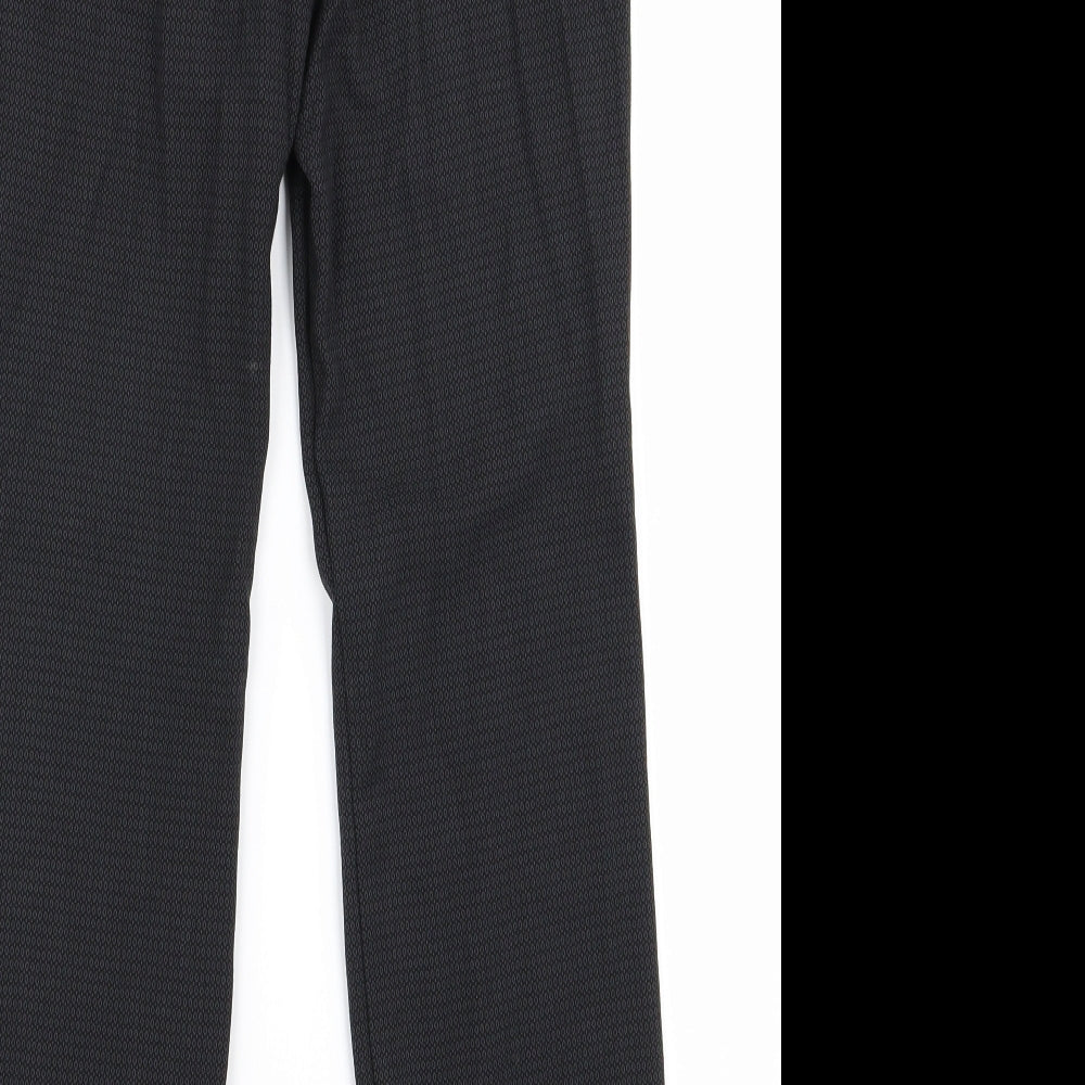 m&s Womens Black   Trousers  Size 8 L24 in