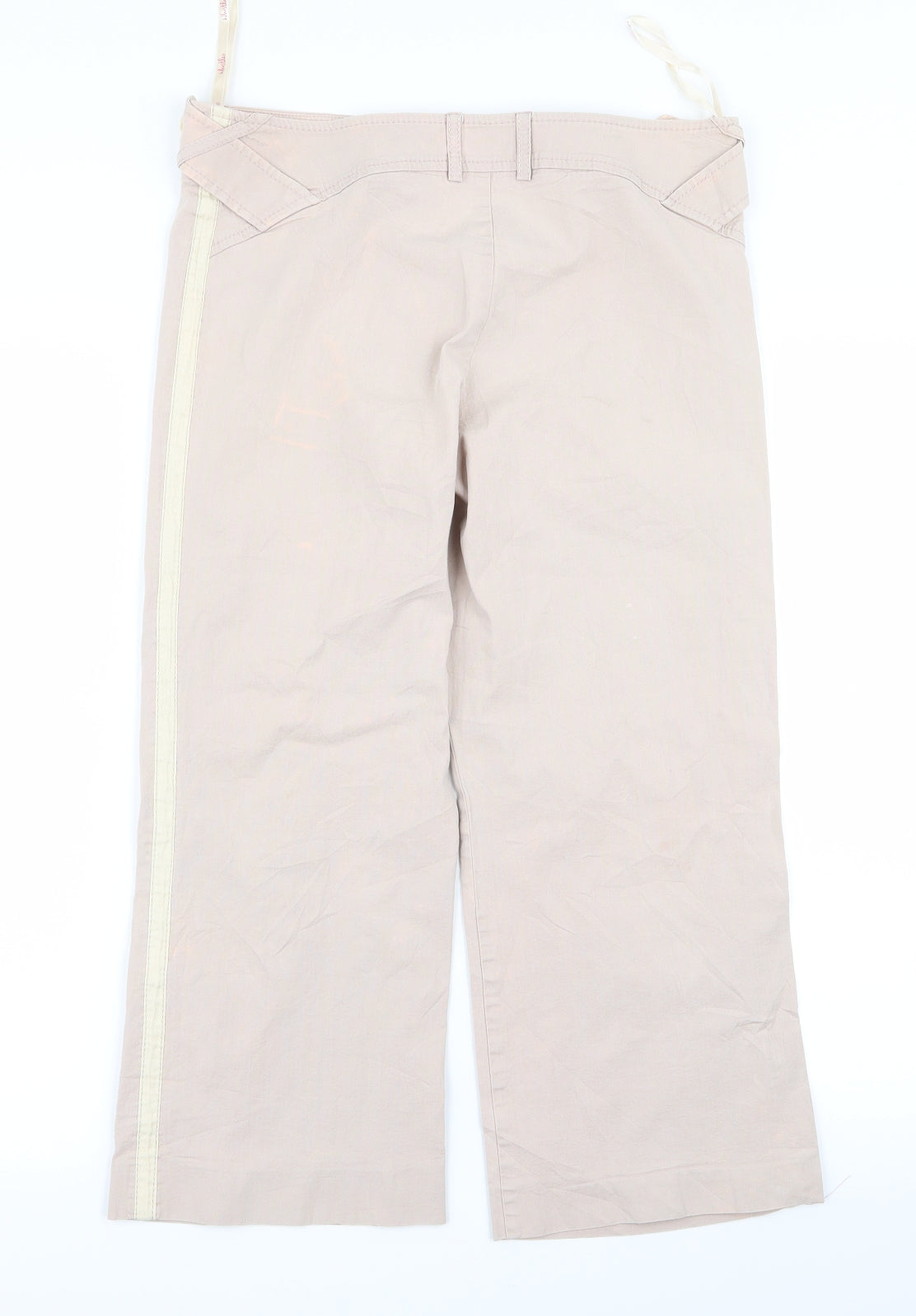 whisltes Womens Orange  Rayon Trousers  Size 10 L20 in
