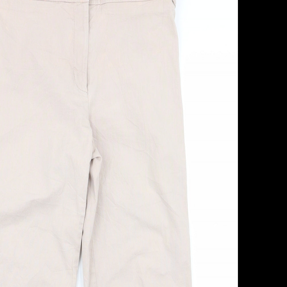 whisltes Womens Orange  Rayon Trousers  Size 10 L20 in