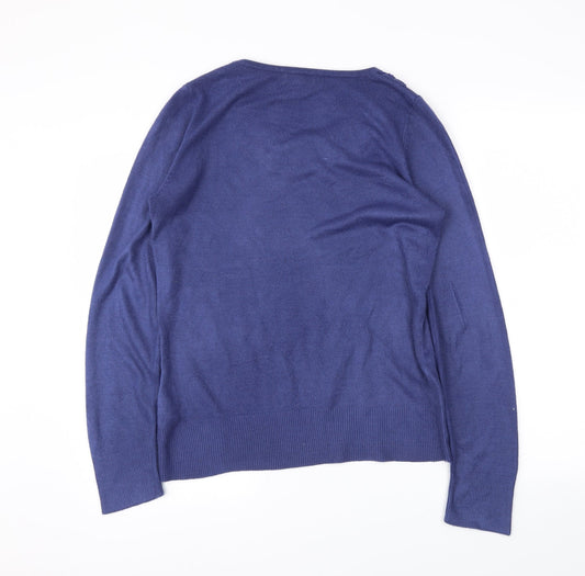 M&S Womens Blue   Pullover Jumper Size 12
