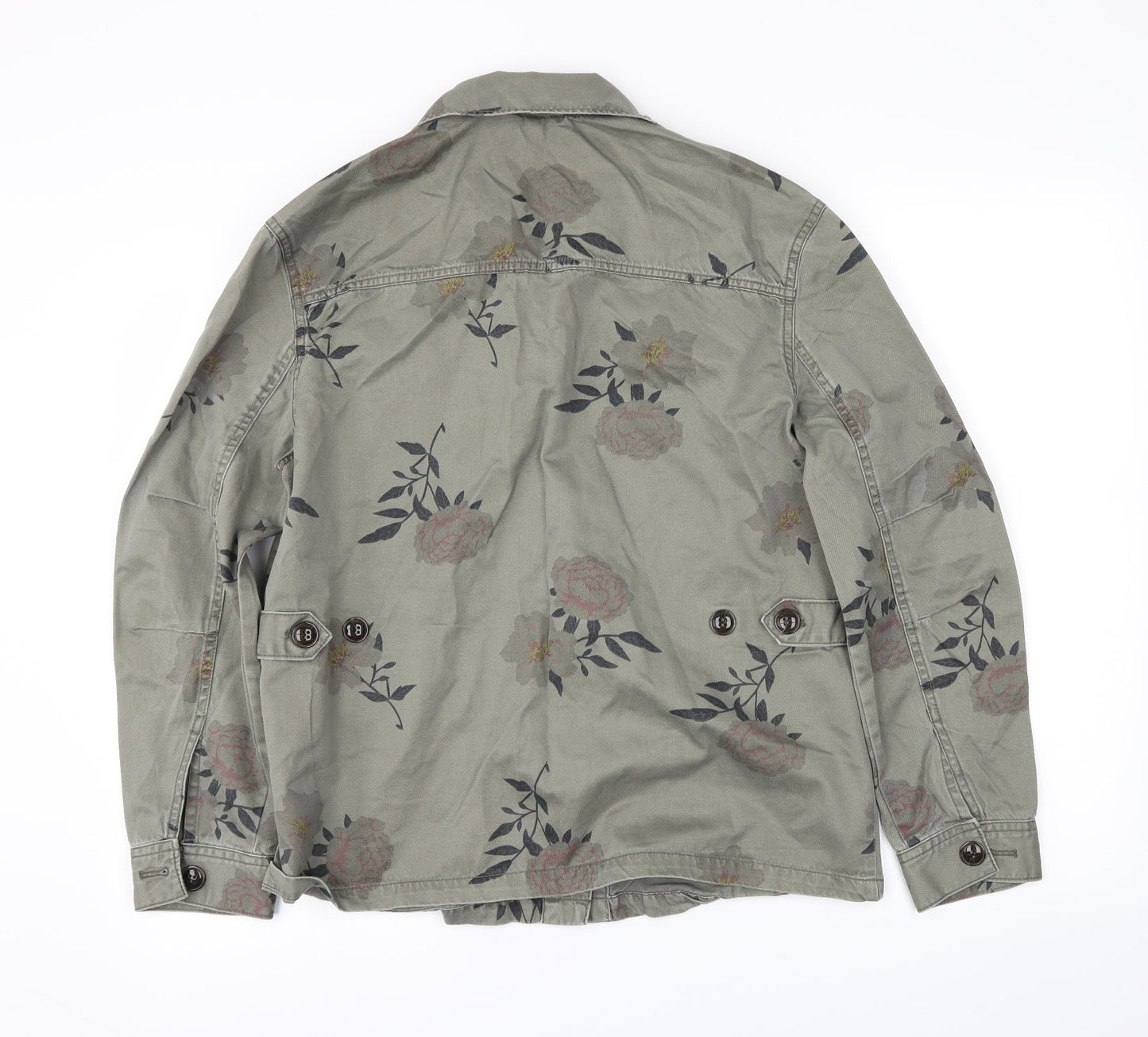 H&M Womens Green Floral  Jacket  Size 6