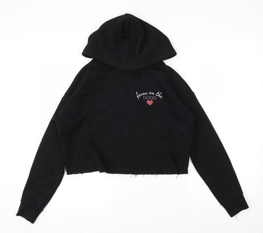 newlook Girls Black   Pullover Hoodie Size 12-13 Years
