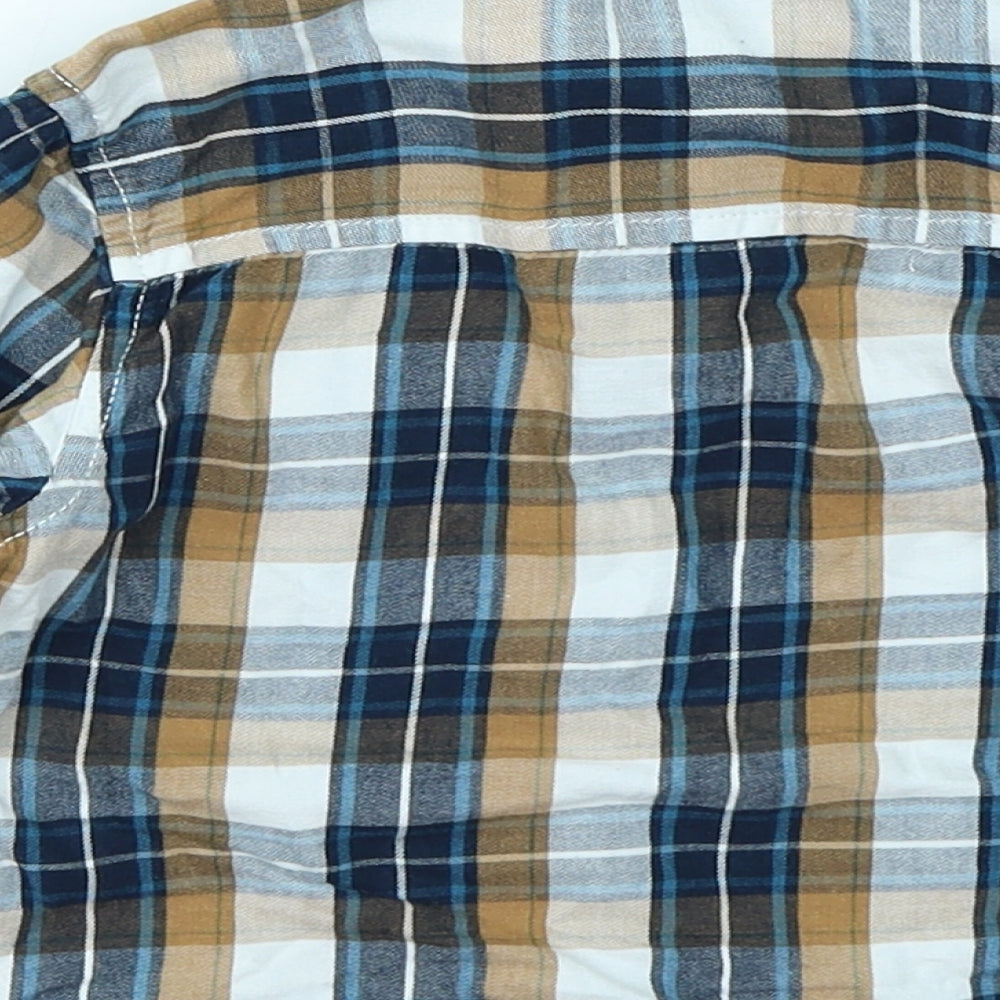 Little Rebel Baby Blue Plaid  Basic Button-Up Size 12-18 Months