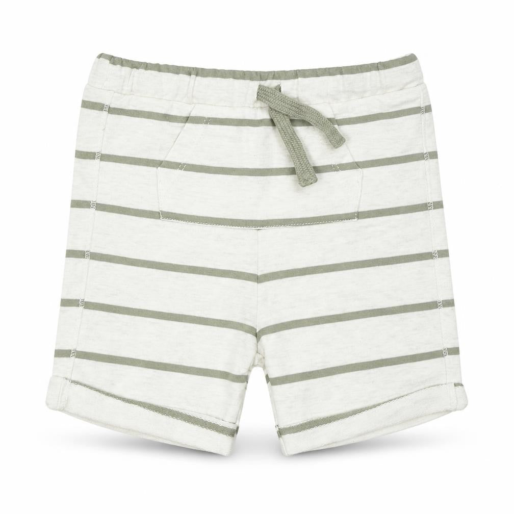 F&F Boys Beige Striped  Capri Trousers Size 9-12 Months