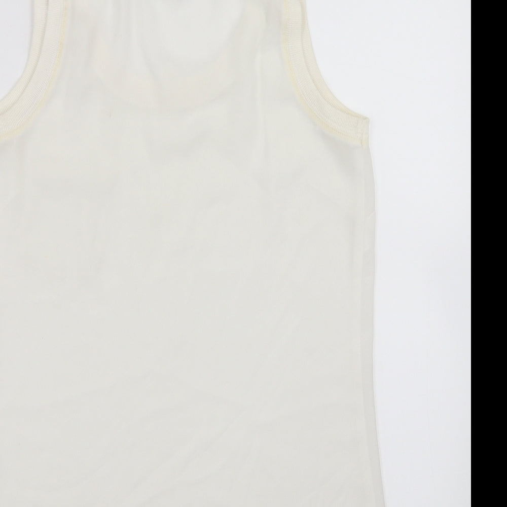 Papaya Womens Ivory   Basic Blouse Size 8