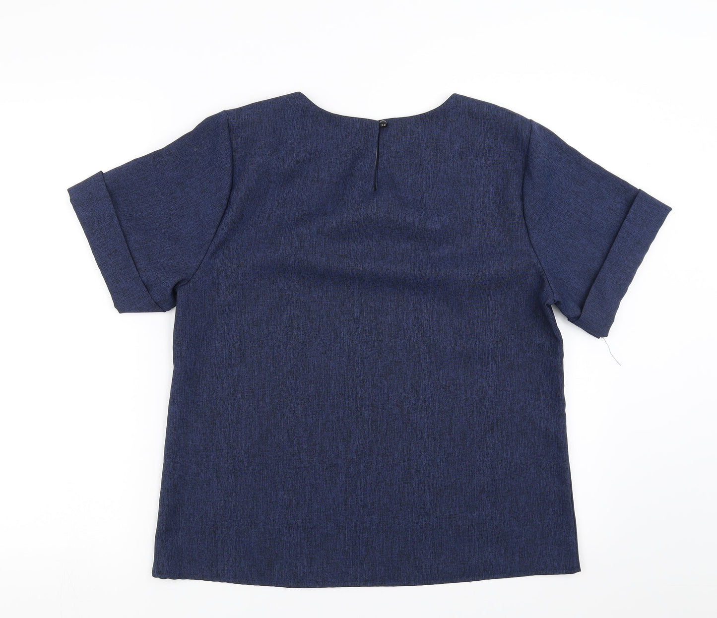 li li womens clothing Womens Blue   Basic Blouse Size 3XL