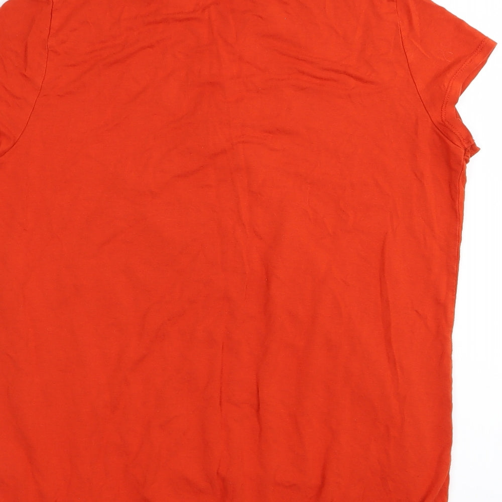 Asda George Womens Orange   Basic T-Shirt Size 12
