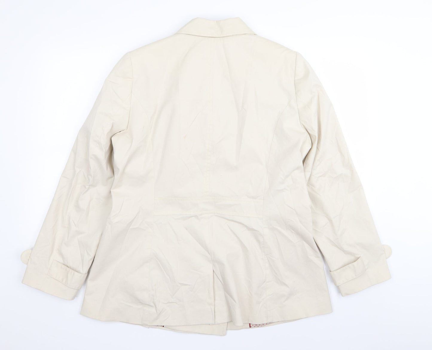 Per Una Womens Beige   Overcoat Coat Size 16