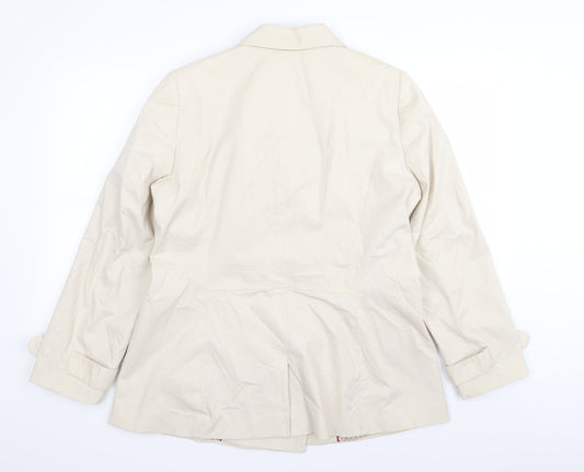 Per Una Womens Beige   Overcoat Coat Size 16