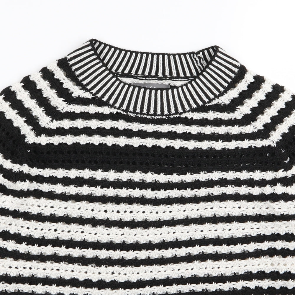 papaya Womens Multicoloured Striped  Pullover Jumper Size 8