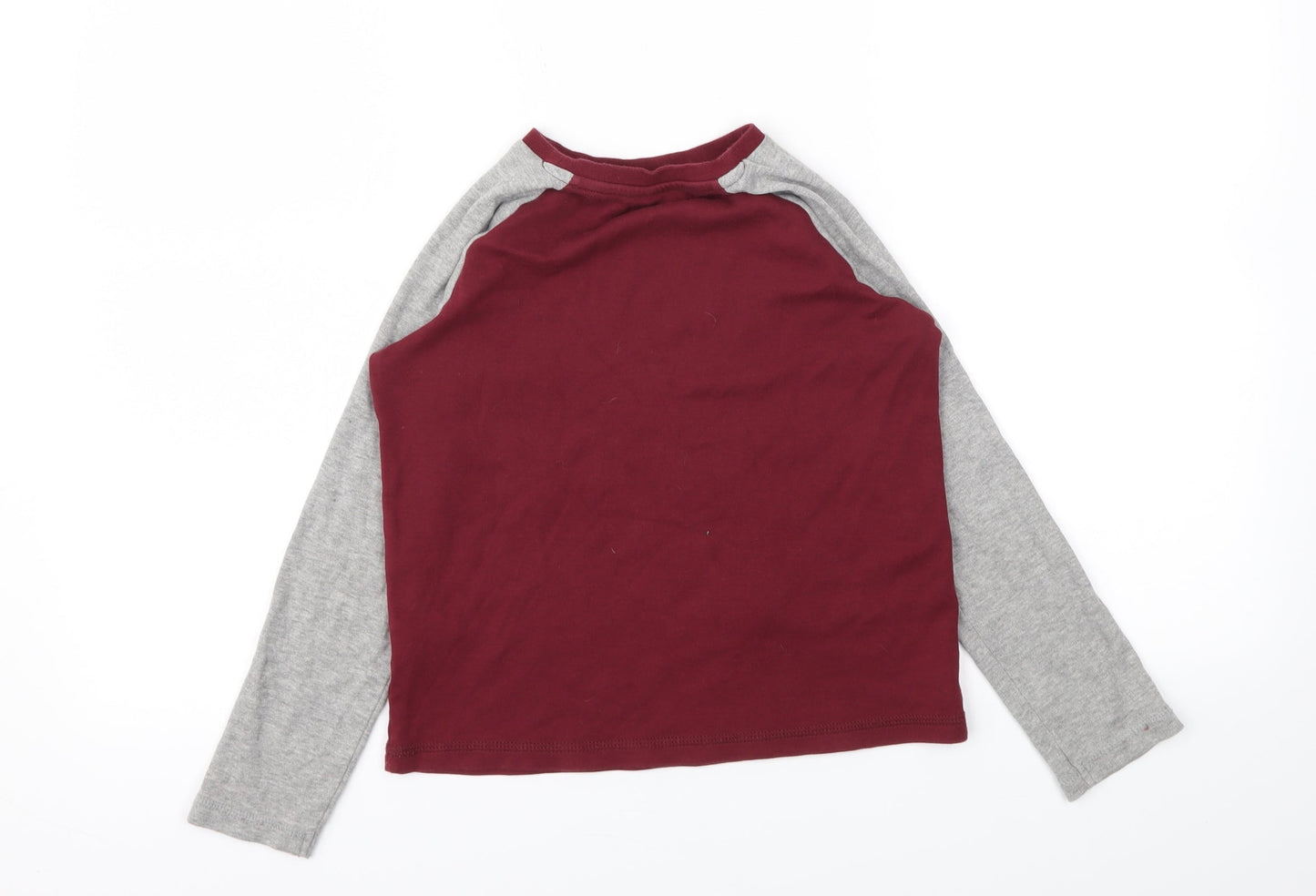 George Boys Red Animal Print  Basic T-Shirt Size 8-9 Years