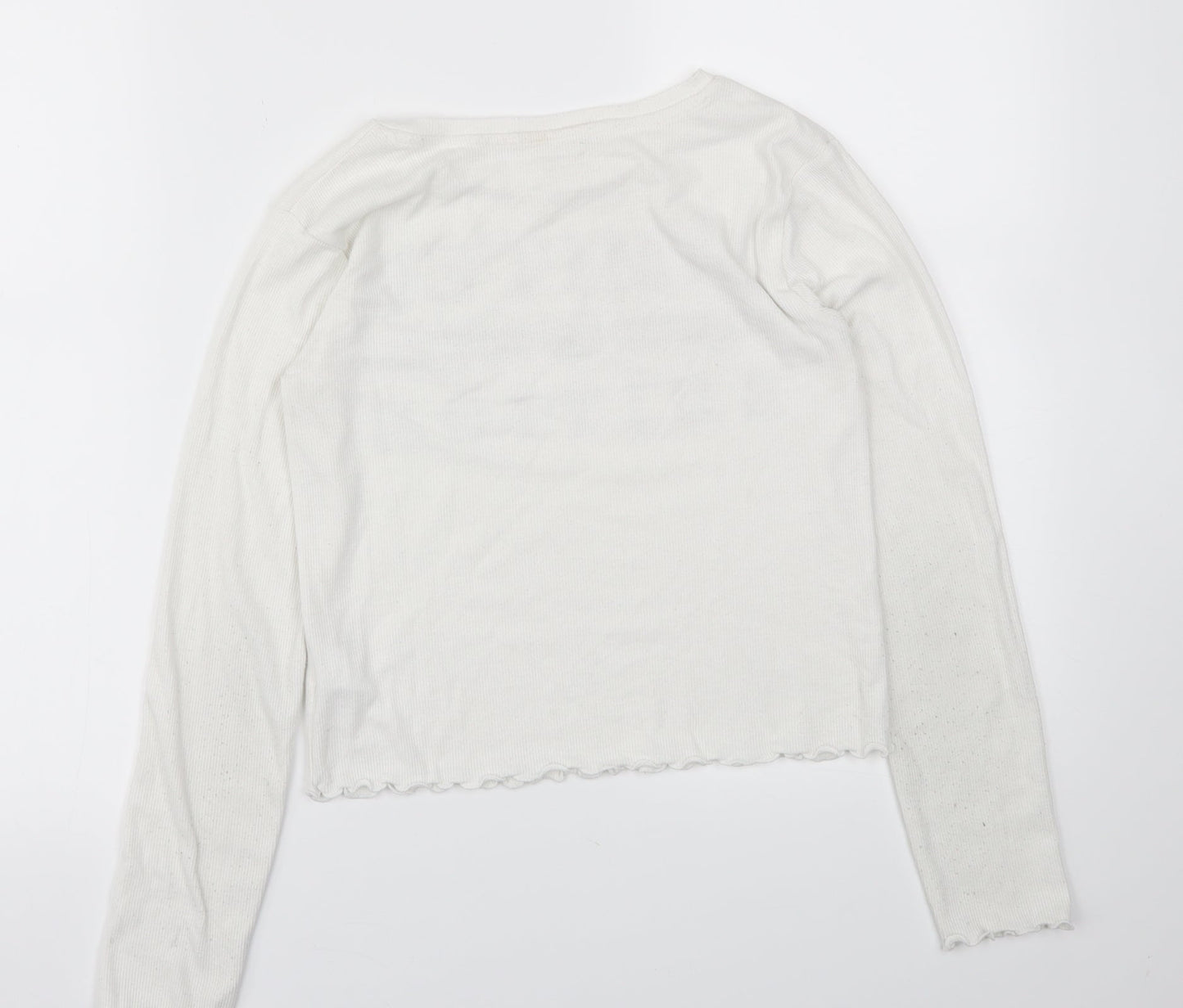 Primark Girls White   Basic T-Shirt Size 10-11 Years