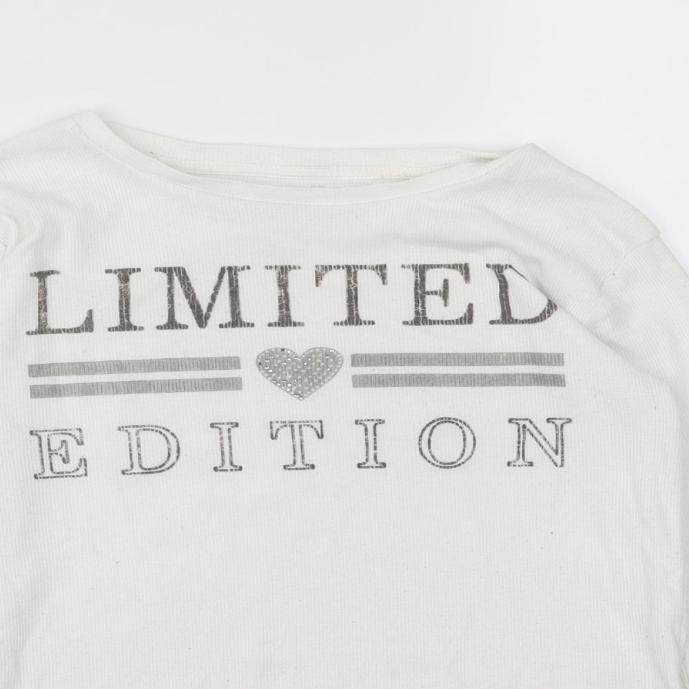 Primark Girls White   Basic T-Shirt Size 10-11 Years