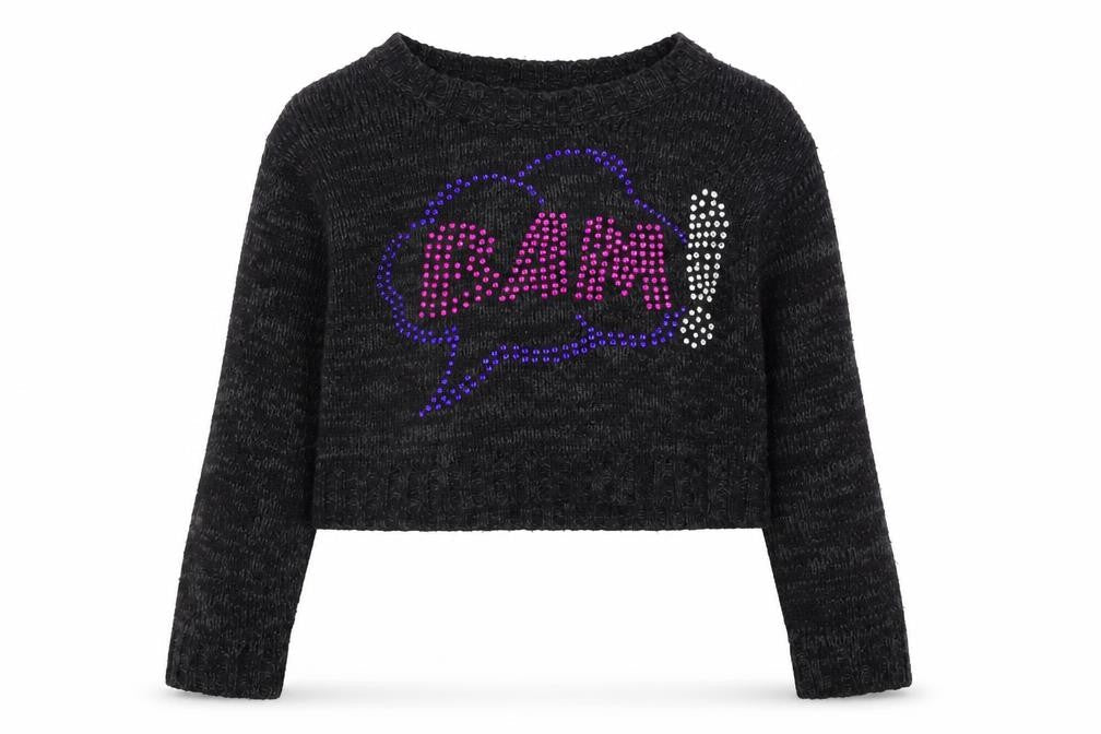 YD Girls Black   Pullover Jumper Size 10-11 Years