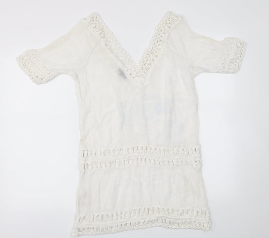 Topshop Womens White   Basic T-Shirt Size M