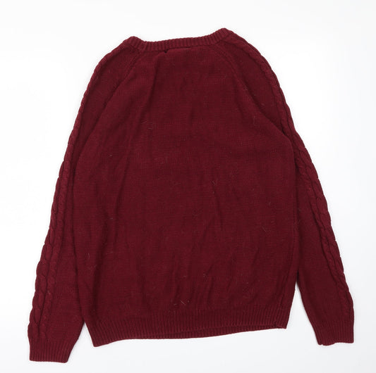 FOREVER 21 Womens Red   Pullover Jumper Size M