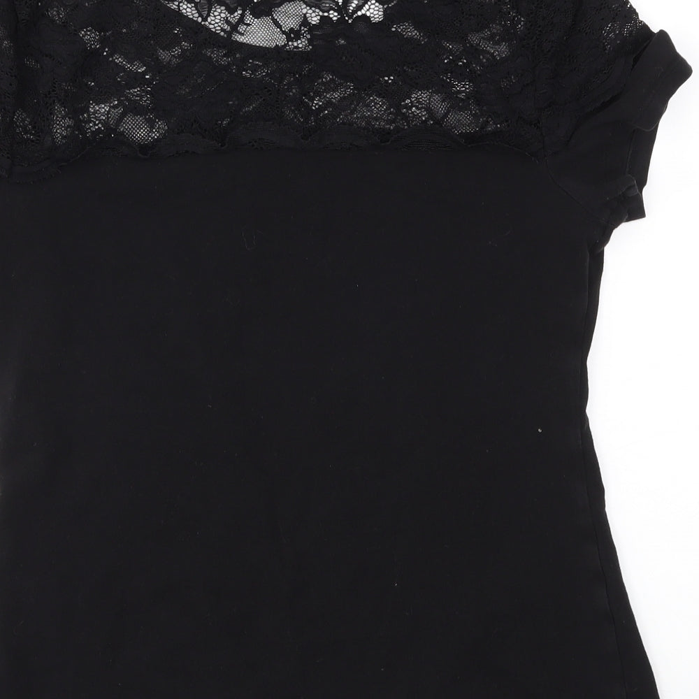 H&M Womens Black   Basic T-Shirt Size M
