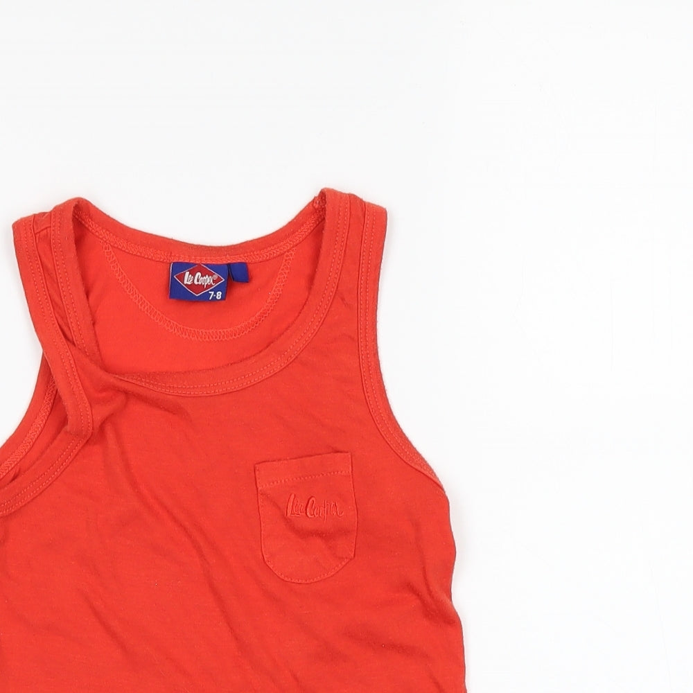 Lee Cooper Boys Orange   Basic T-Shirt Size 7-8 Years