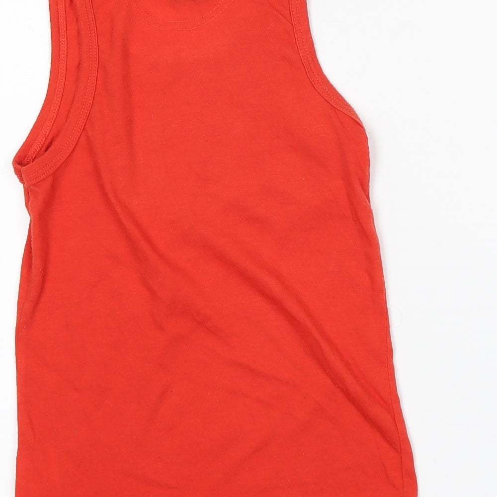 Lee Cooper Boys Orange   Basic T-Shirt Size 7-8 Years