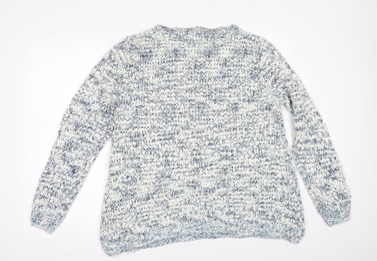 New Look Womens White   Pullover Jumper Size M