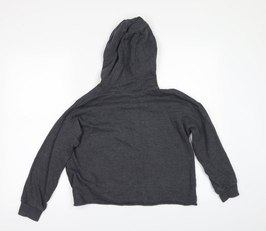 NEXT Girls Grey   Pullover Hoodie Size 8 Years  - SAVE THE FUTURE
