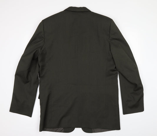 Preworn Mens Green   Jacket Suit Jacket Size 42