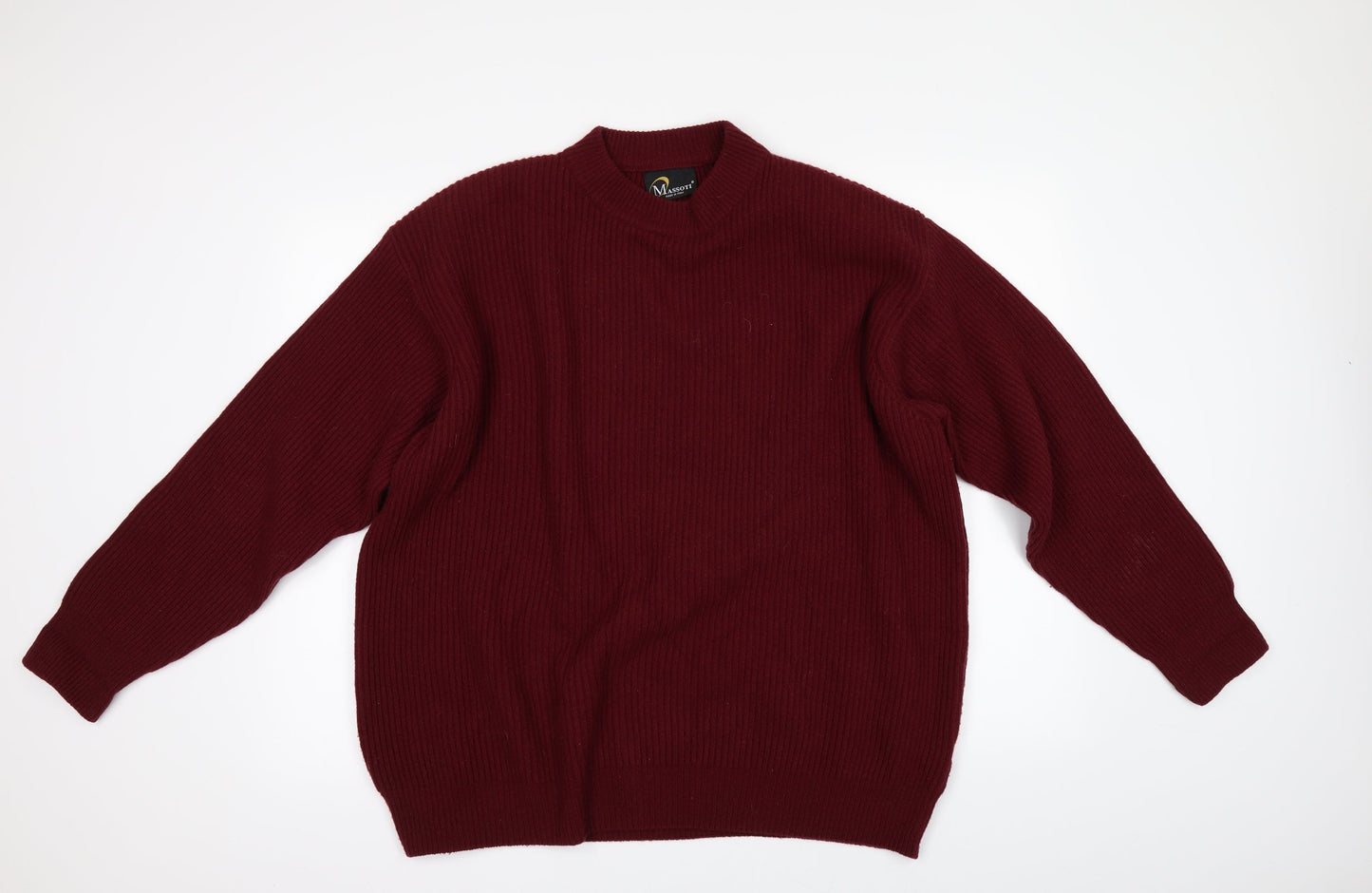 MASSOTI Mens Red   Pullover Jumper