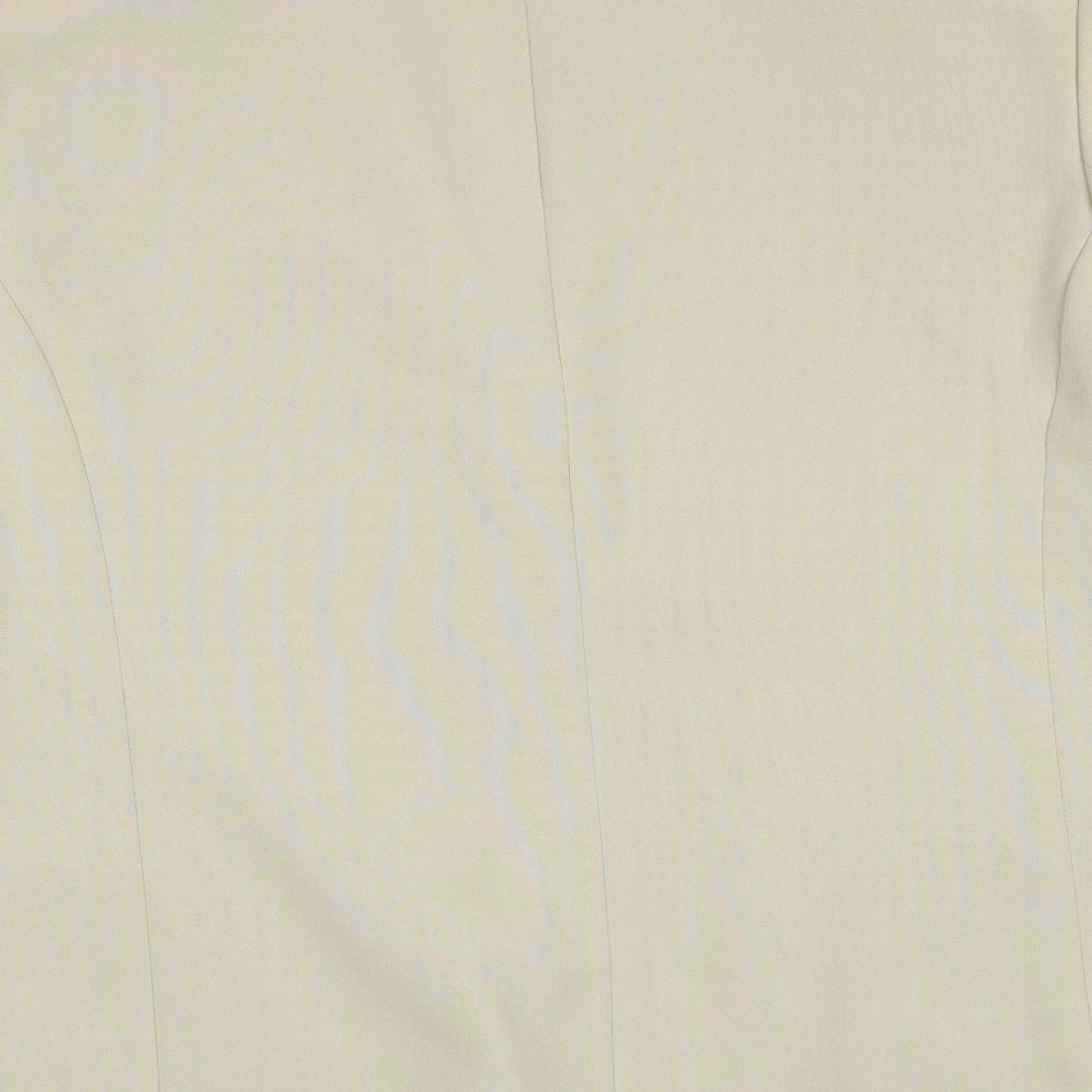 Classic Womens Beige   Jacket Suit Jacket Size 18