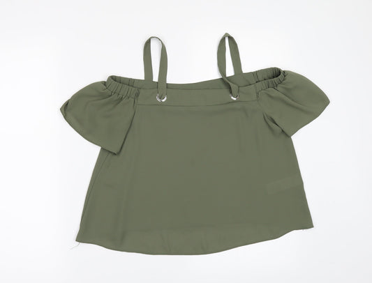New Look Girls Green   Cropped Blouse Size 2 Years
