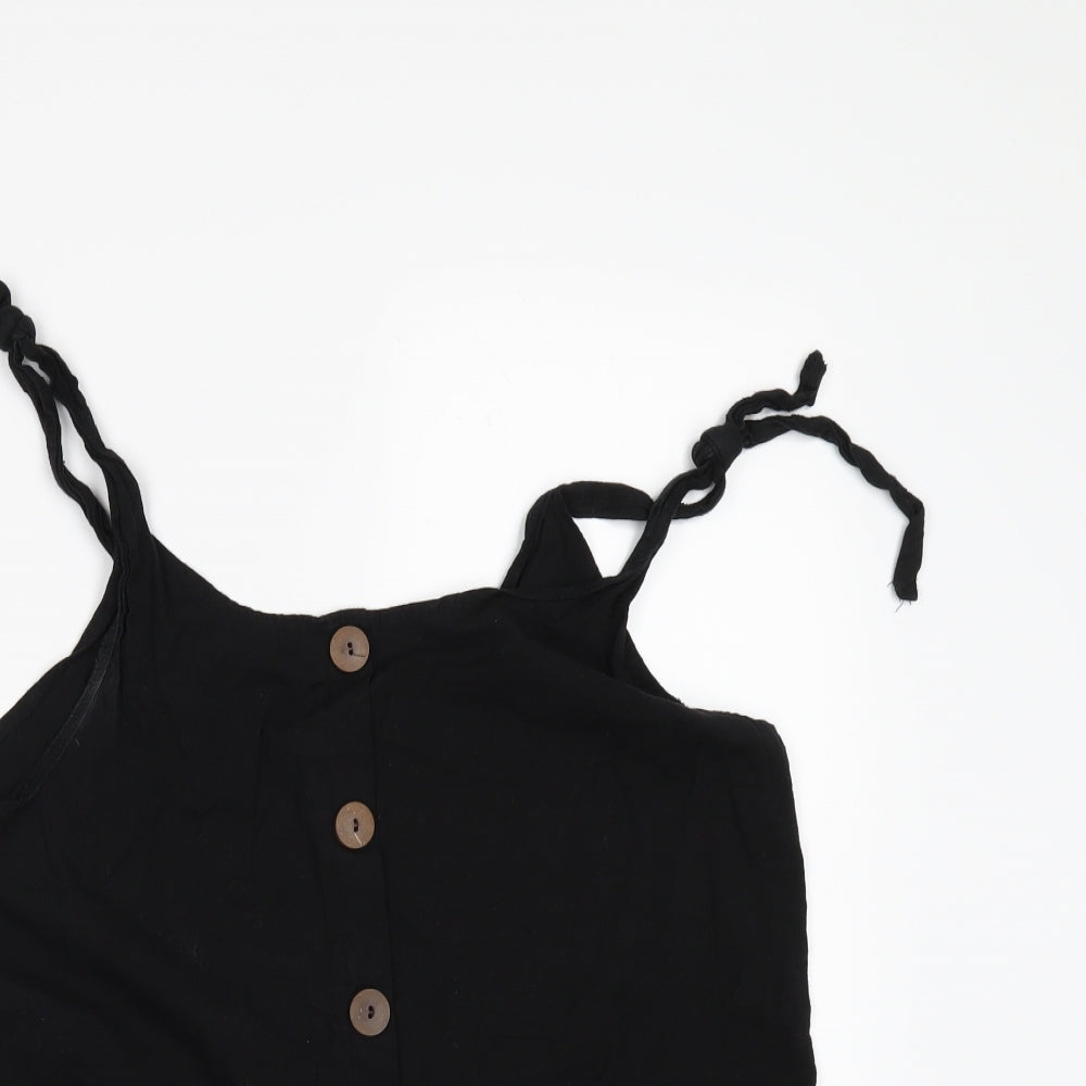 ASOS Womens Black   Playsuit One-Piece Size 4