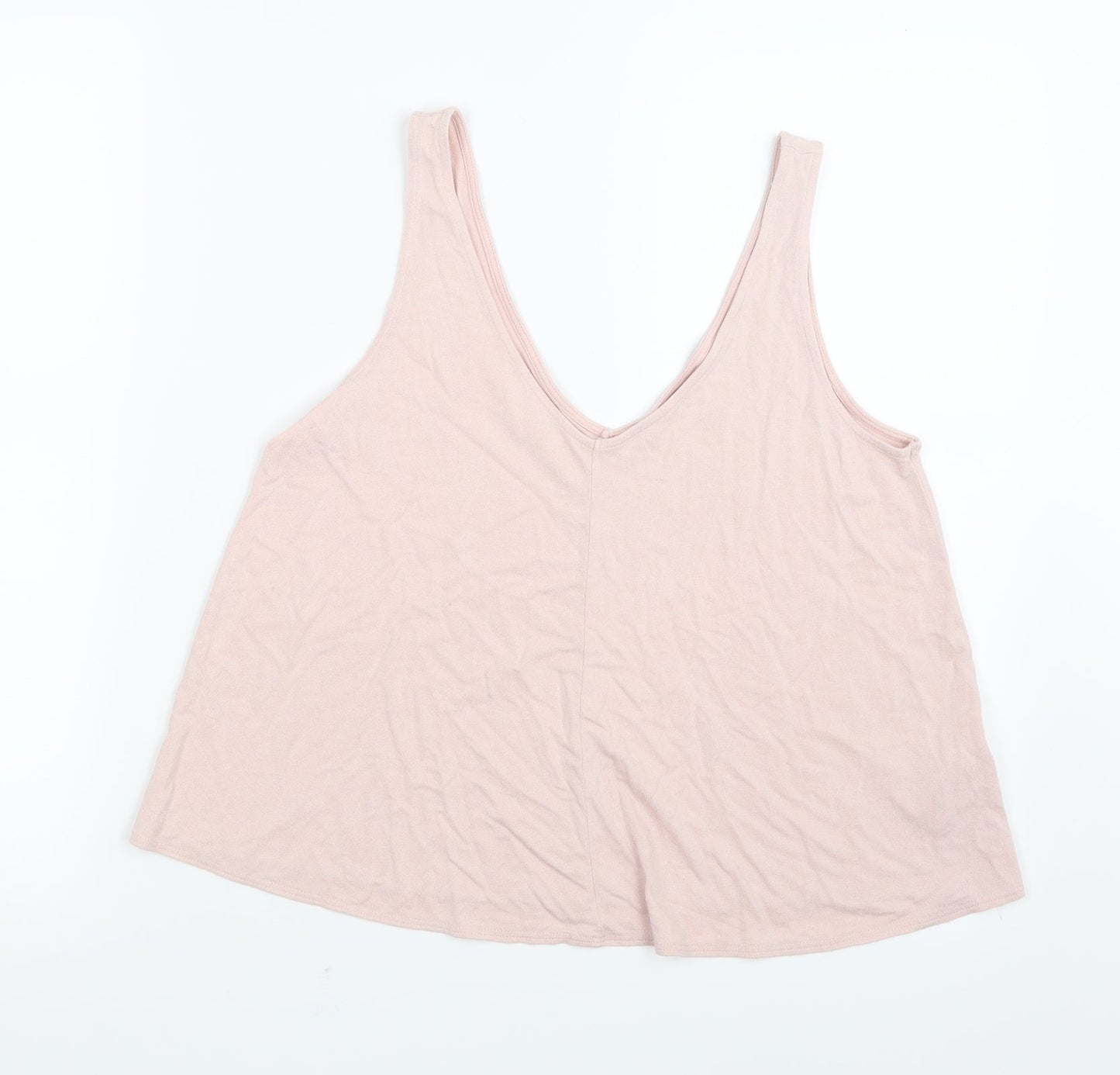 Topshop Womens Pink   Cropped T-Shirt Size 8