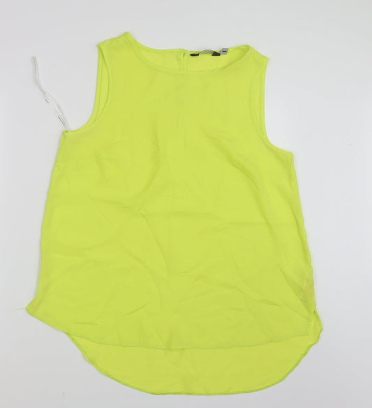 Dorothy Perkins Womens Yellow   Basic Tank Size 14