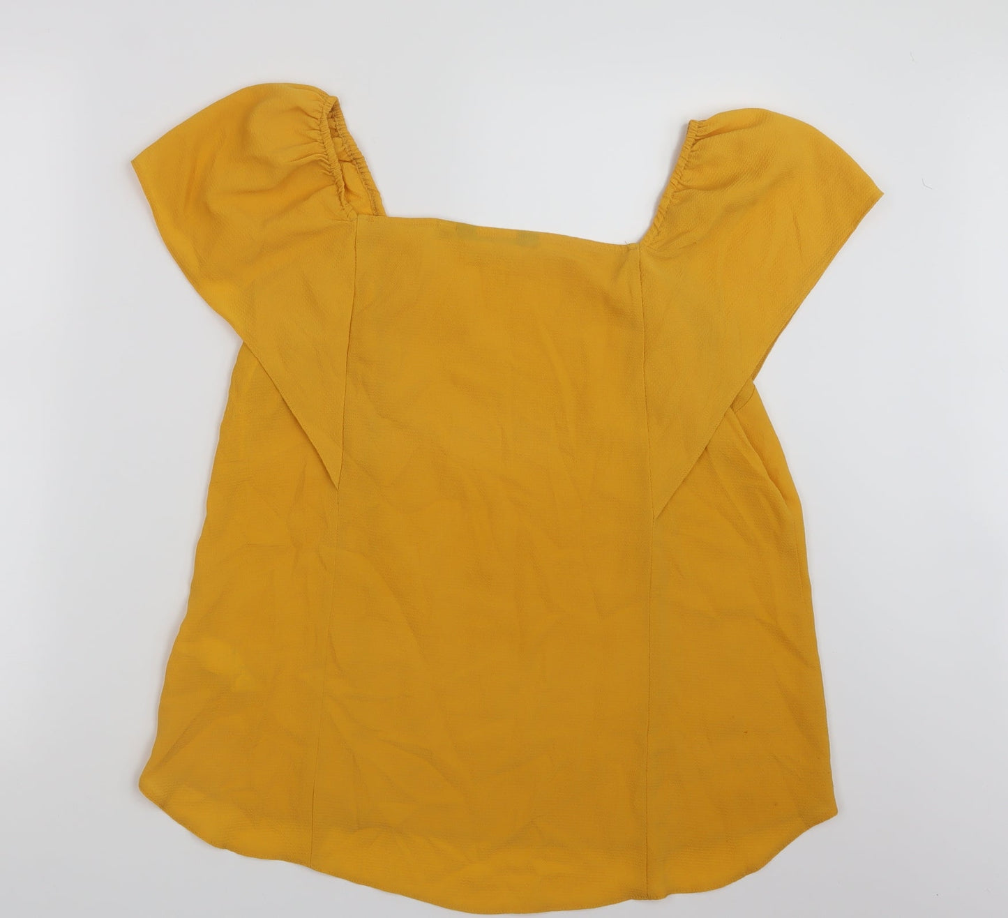 Dorothy Perkins Womens Yellow   Basic T-Shirt Size 14