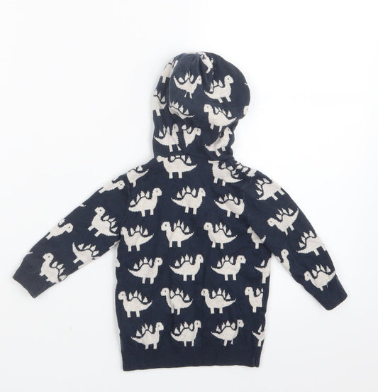 George Boys Blue Geometric Knit Pullover Jumper Size 6-9 Months  - Hoodie
