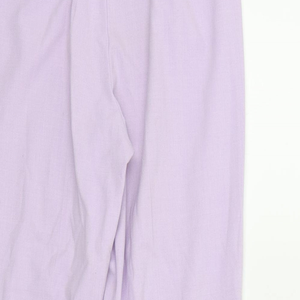 M&S Womens Purple   Trousers  Size 10 L23 in