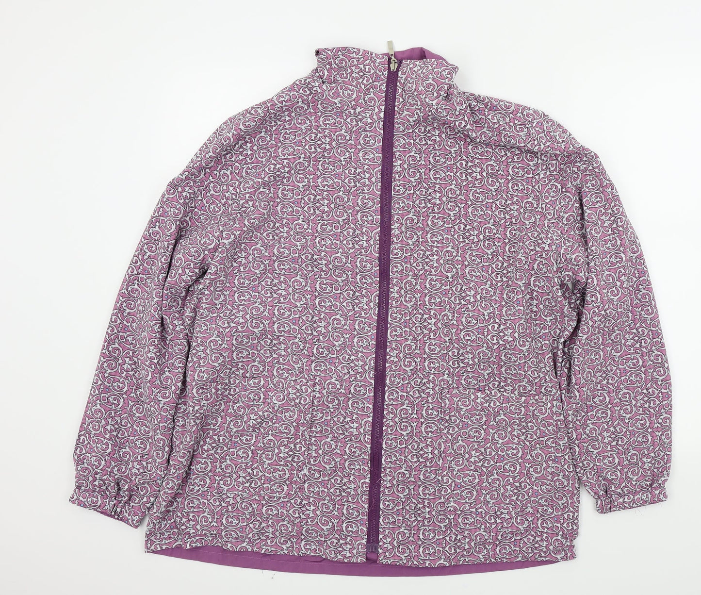 TUNG TAI Womens Purple Geometric  Jacket  Size 46