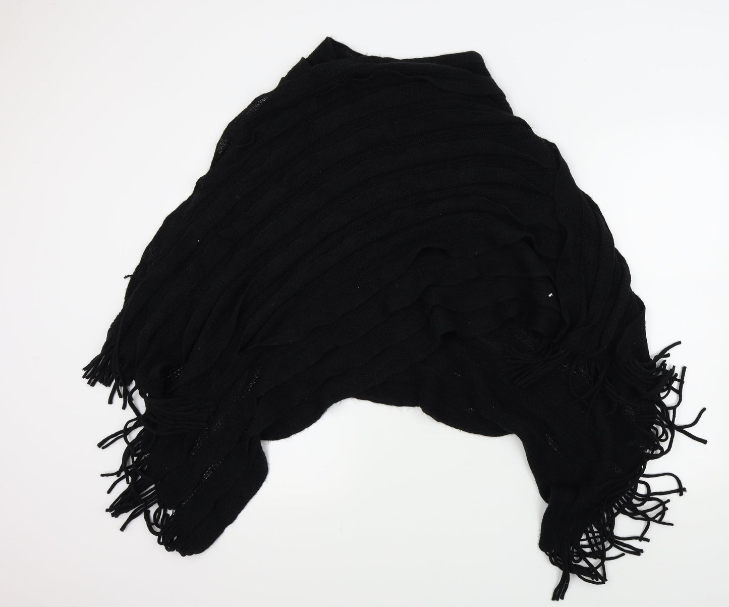 Preworn Womens Black   Jacket Poncho One Size