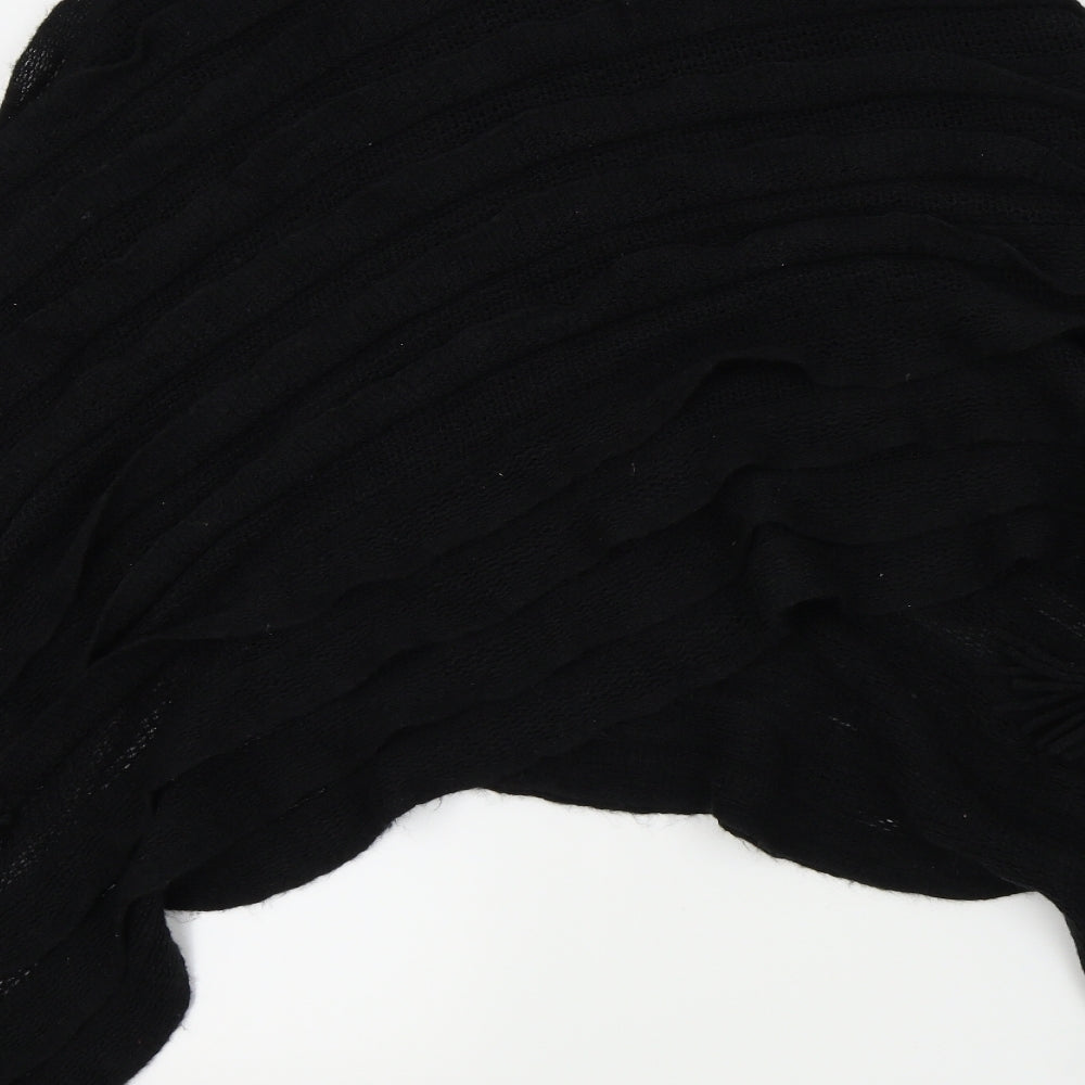 Preworn Womens Black   Jacket Poncho One Size