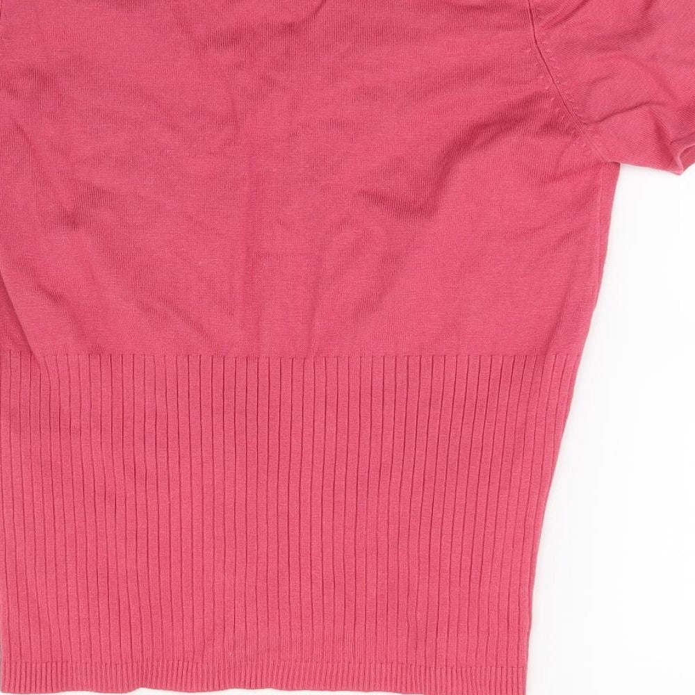Klass Womens Red  Knit Pullover Jumper Size 12