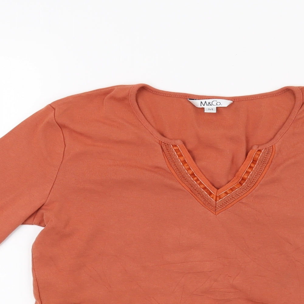 M&Co Womens Brown   Pullover Jumper Size M