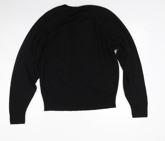 Littlewoods Mens Black  Knit Pullover Jumper Size M