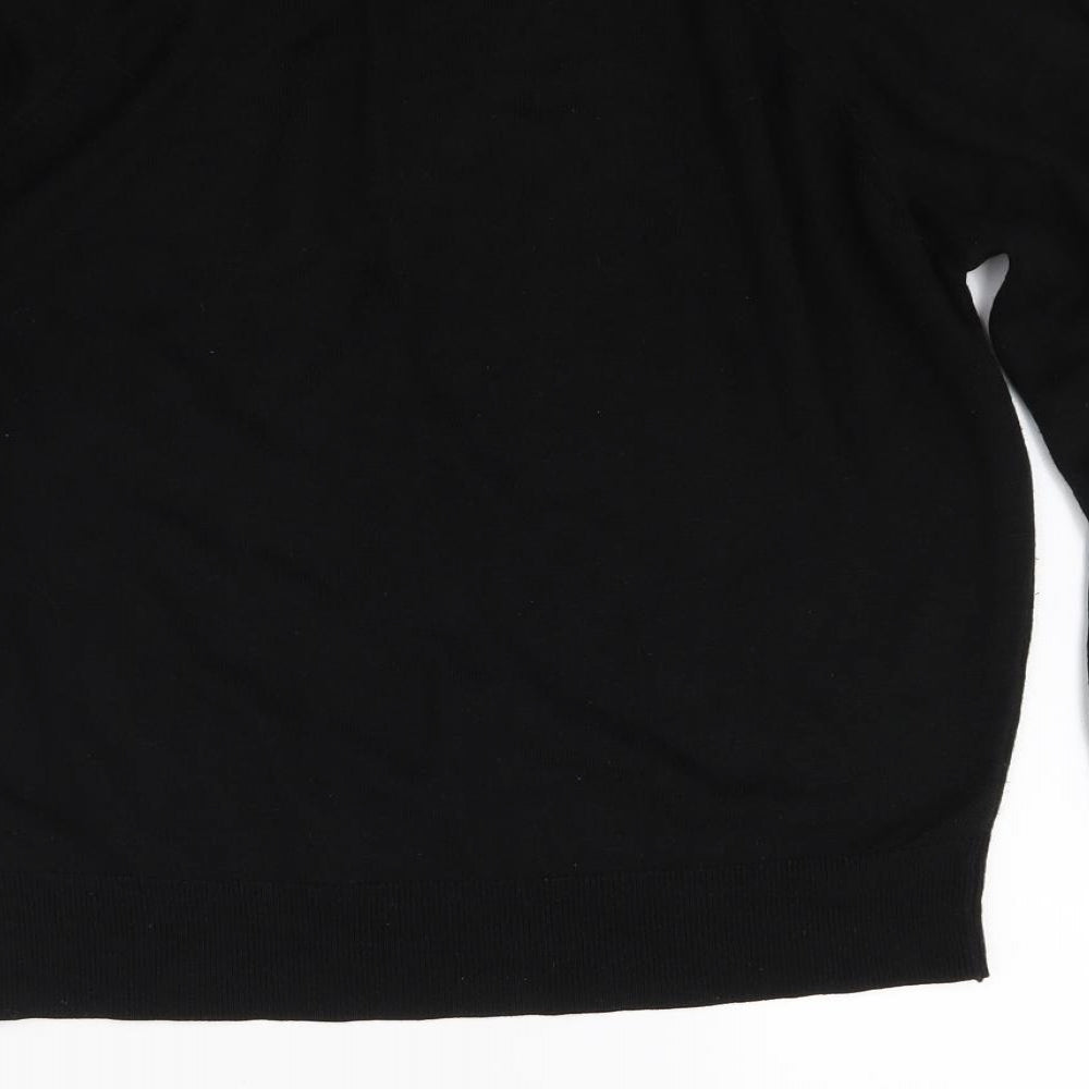Littlewoods Mens Black  Knit Pullover Jumper Size M